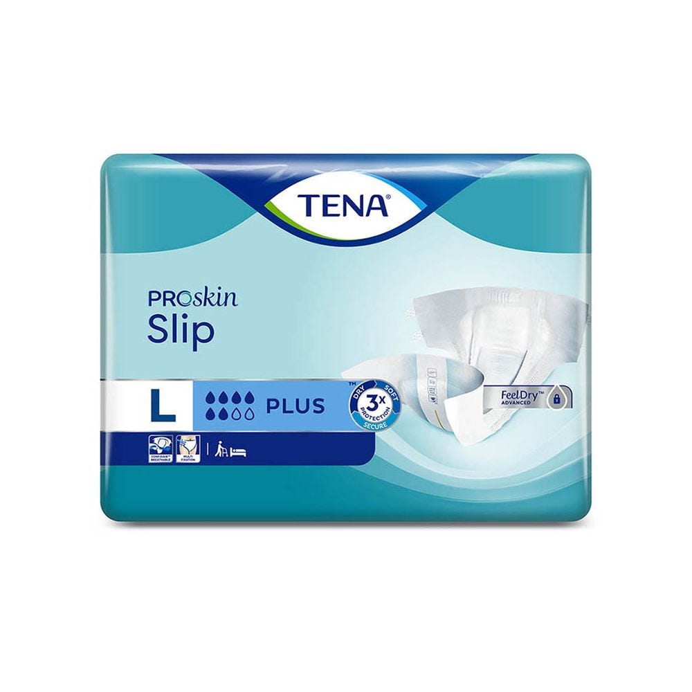 Multipack 4x TENA ProSkin Slip Plus Large 2350ml 30 Pack