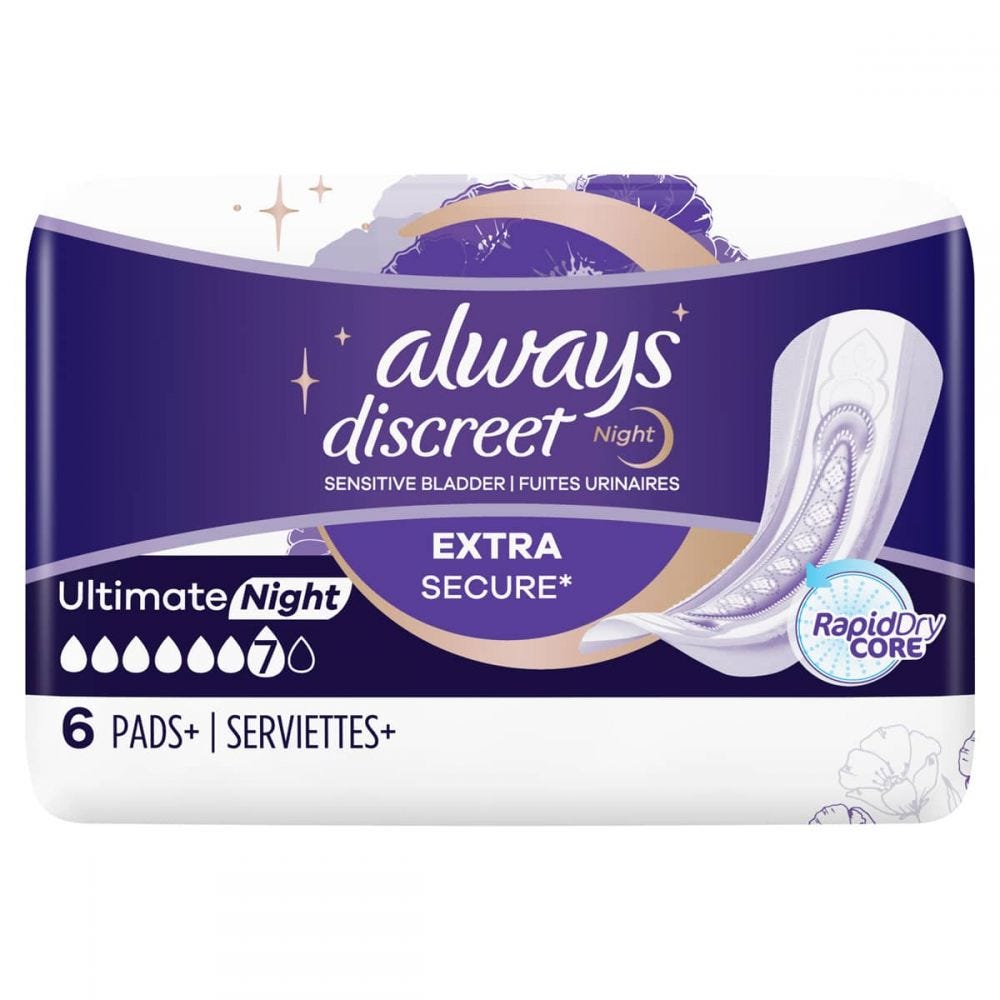 Always Discreet Sensitive Adult Incontinence Underwear for Women