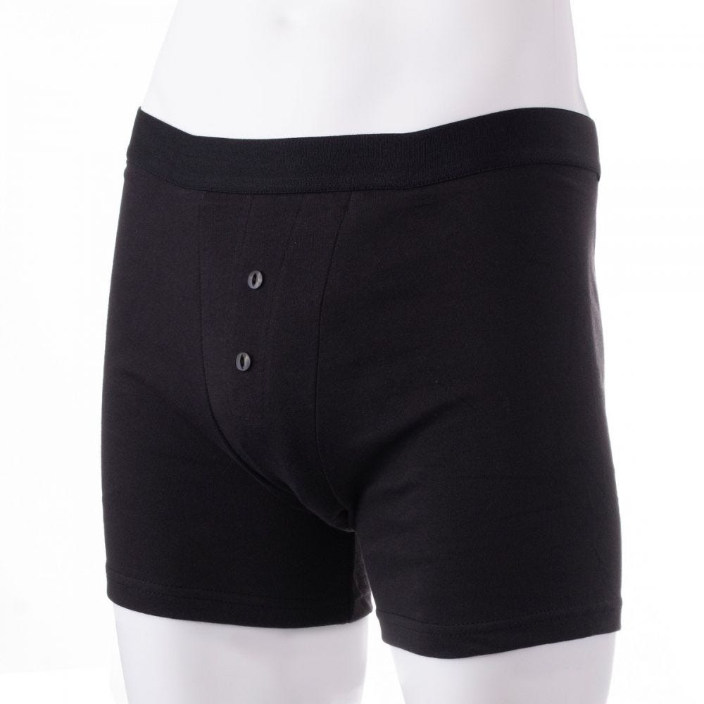 Black Bright Waistband A-Front Boxers