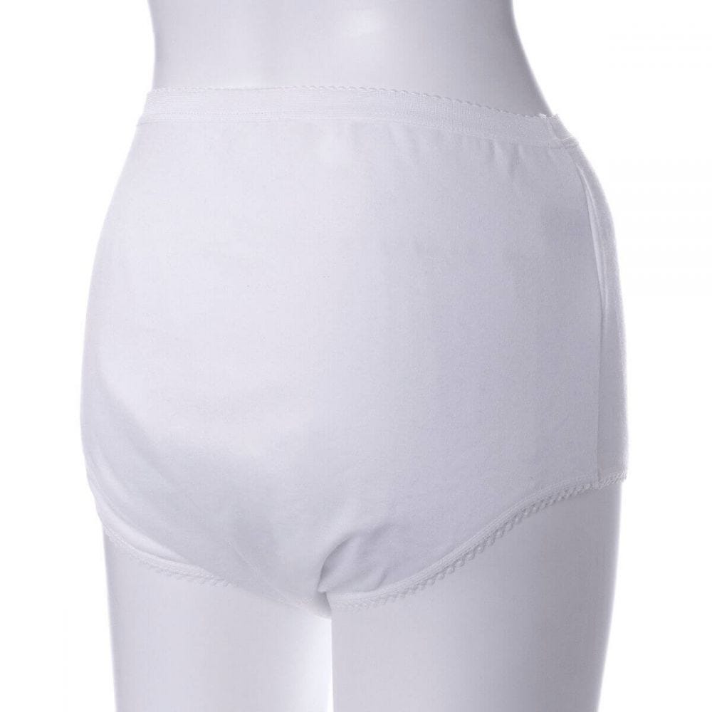 Ladies Waterproof Protective Brief White Large