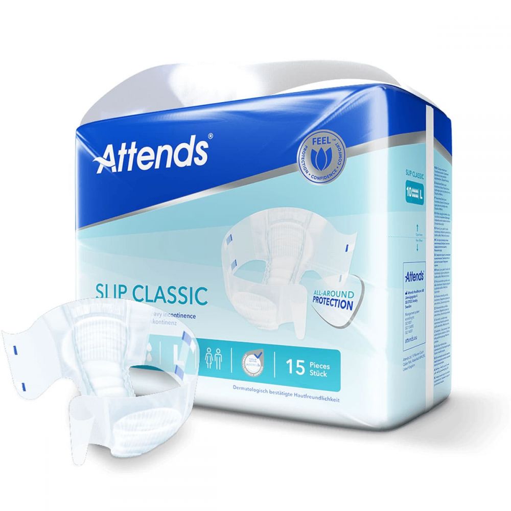 Attends Slip Classic 10 Large (3783ml) 15 Pack | AgeUKIncontinence.co.uk