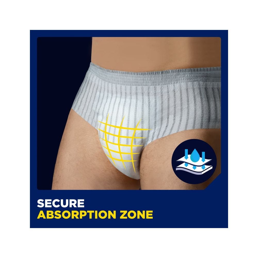 Men Protective Incontinence Underwear, Large/Extra Large, 14 units – Tena :  Incontinence