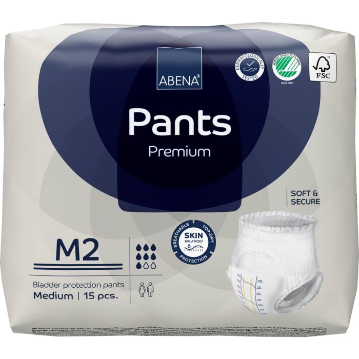 Multipack 6x Abena Pants Premium M2 Premium (1900ml) 15 Pack - pack front