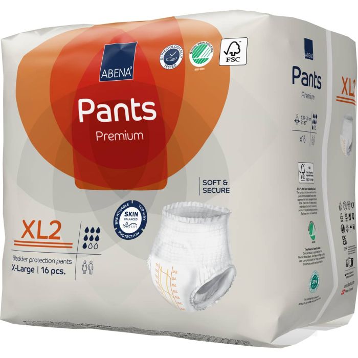 Abena Pants Premium XL2 XL (1900ml) 16 Pack - pack left