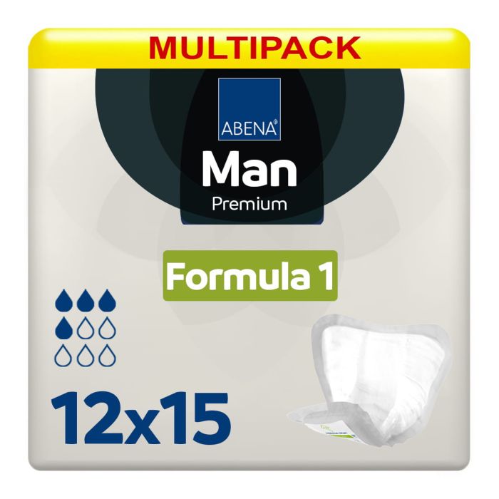 Multipack 12x Abena Man Premium Formula 1 (450ml) 15 Pack - mobile