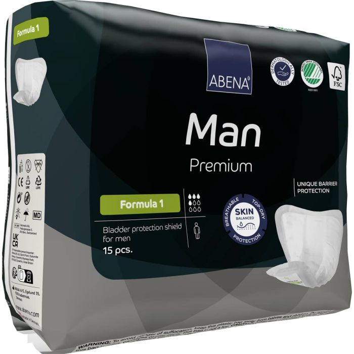 Abena Man Formula 1 (450ml) 15 Pack - pack right