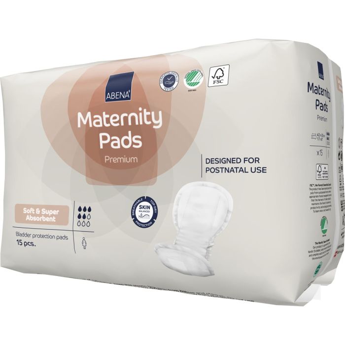 Abena Maternity Pads Premium (800ml) 15 Pack - left