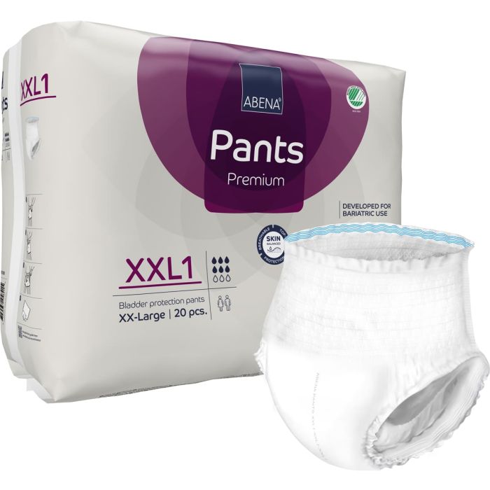Abena Pants Premium XXL1 Bariatric (1700ml) 20 Pack - combi