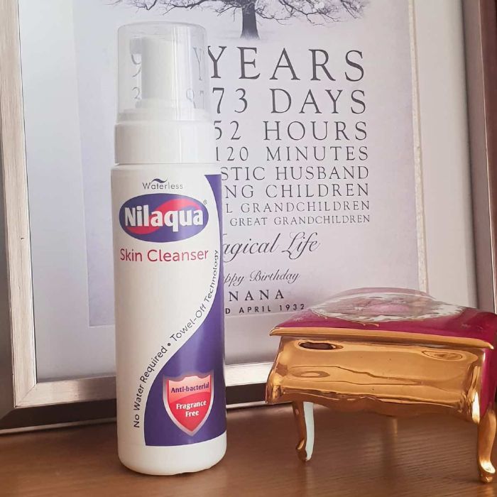 Nilaqua No-Rinse Antimicrobial Body Wash Skin Cleansing Foam 200ml - lifestyle