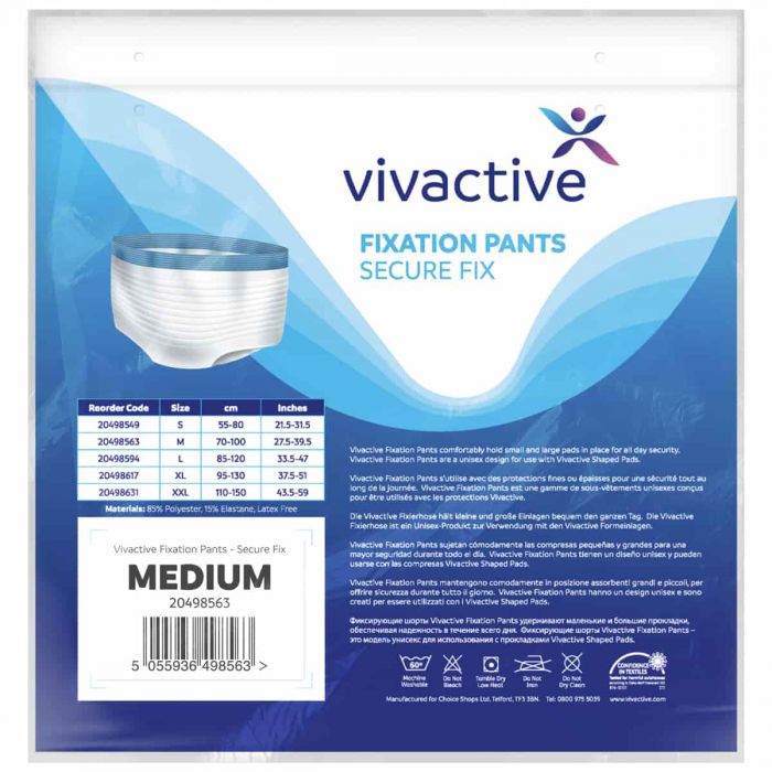 Vivactive Secure Fixation Pants Medium 5 Pack