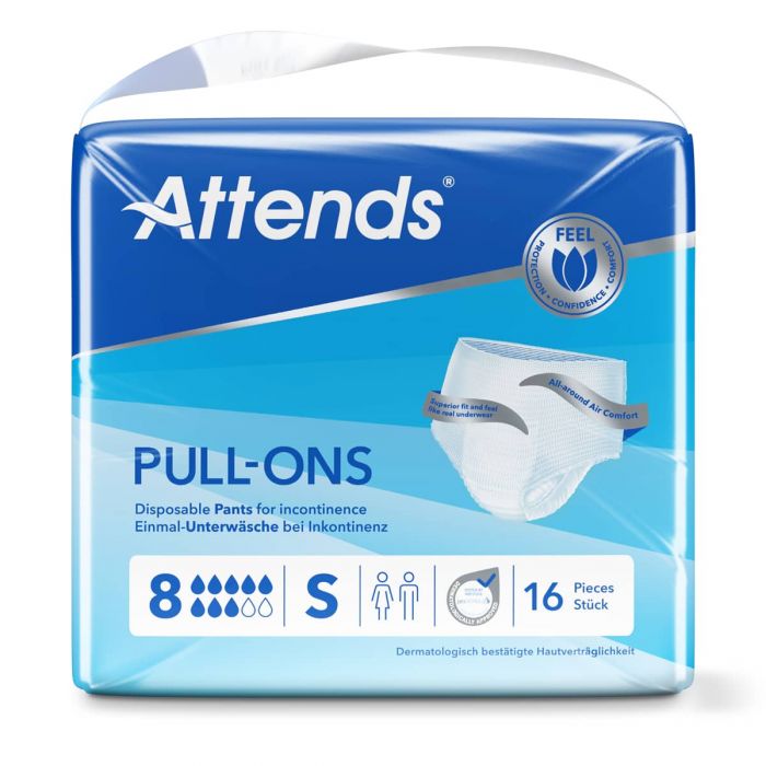 Attends Pull-Ons 8 Small (1832ml) 16 Pack