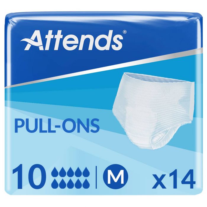 Attends Pull-Ons 10 Medium (2100ml) 14 Pack - mobile