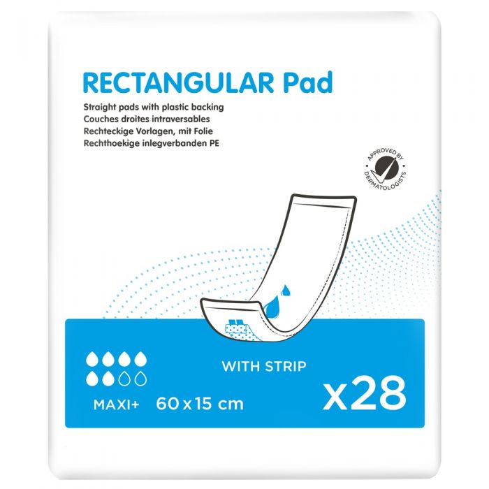 Rectangular Pad PE Backed with Strip Maxi Plus (1070ml) 28 Pack