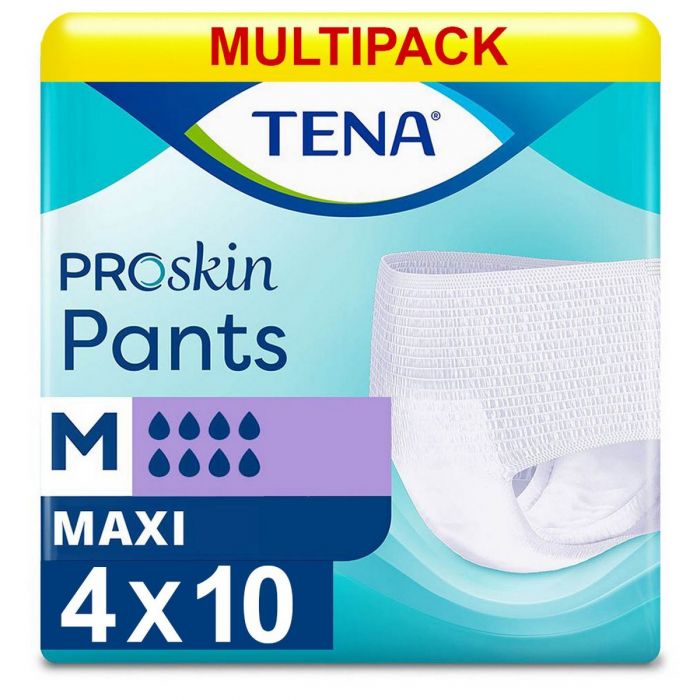 Multipack 4x TENA Pants Maxi Medium (2500ml) 10 Pack