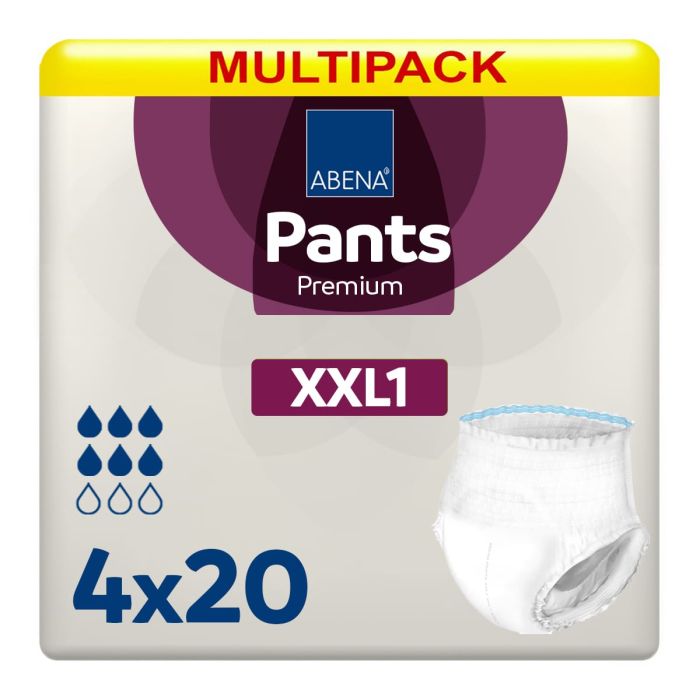 Multipack 4x Abena Pants Premium XXL1 Bariatric (1700ml) 20 Pack - mobile