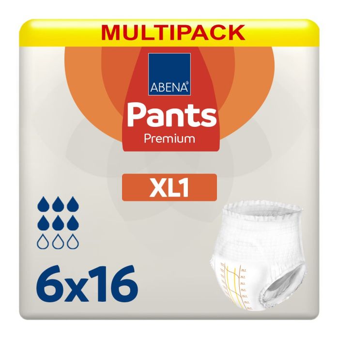 Multipack 6x Abena Pants Premium XL1 XL (1400ml) 16 Pack - mobile