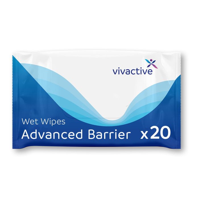 Vivactive Advanced Barrier Wet Wipes 20 Pack - mobile