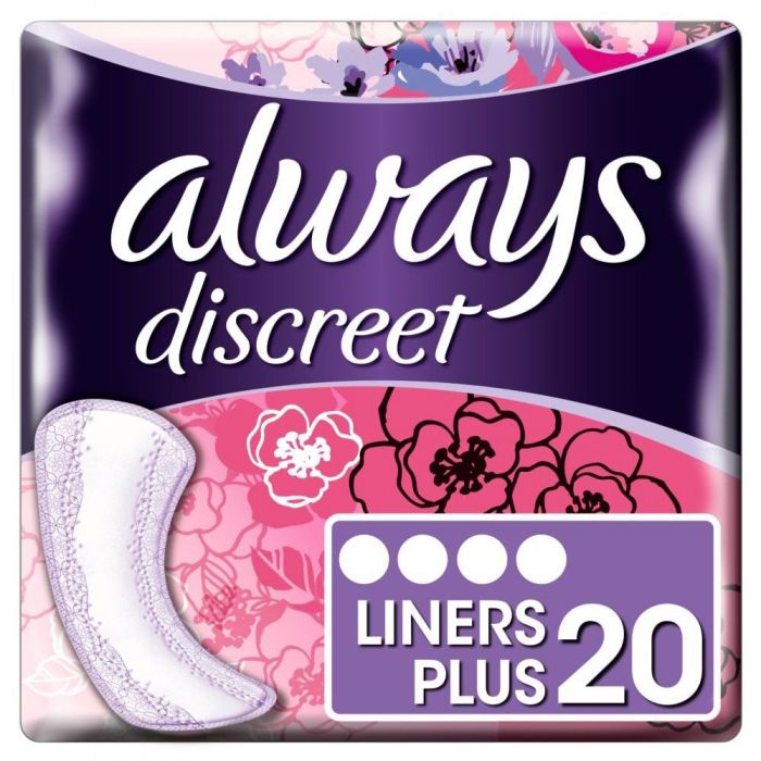 Always Discreet Liners Plus - 20 Pack - mobile