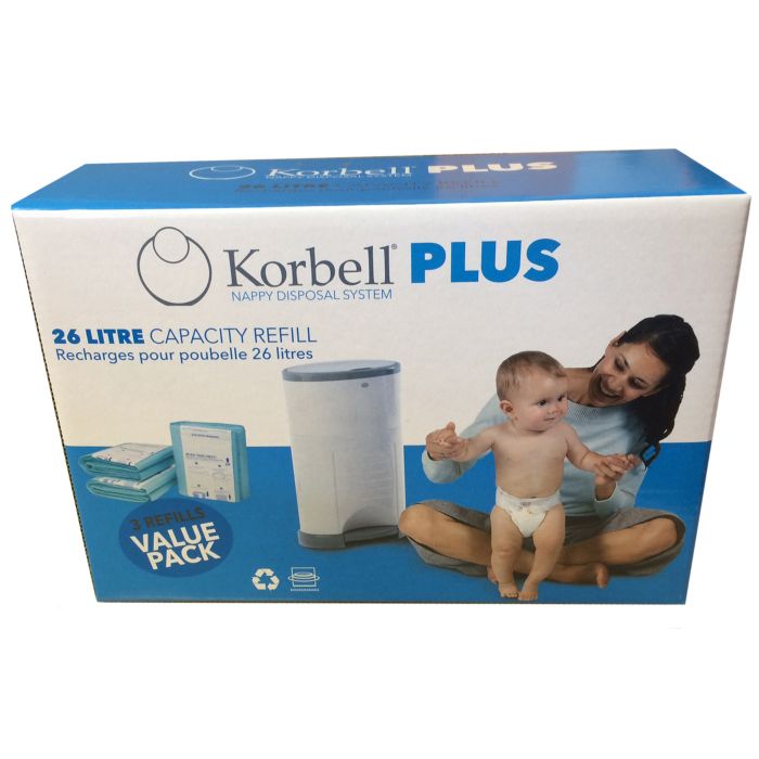 Korbell PLUS Refill Liners 26L 3 Pack