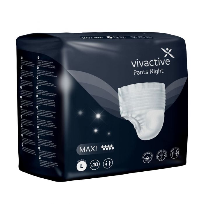 Vivactive Pants Night Maxi Large (2300ml) 10 Pack - pack