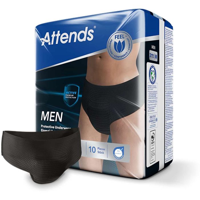 Attends Men Protective Underwear 3 Medium (900ml) 10 Pack - combi