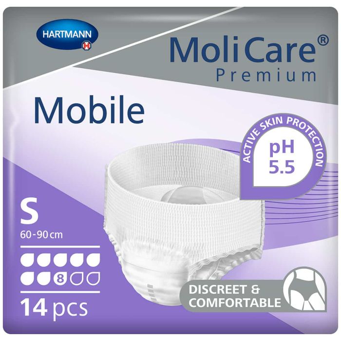 MoliCare Premium Mobile Pants Super Plus Small (1791ml) 14 Pack