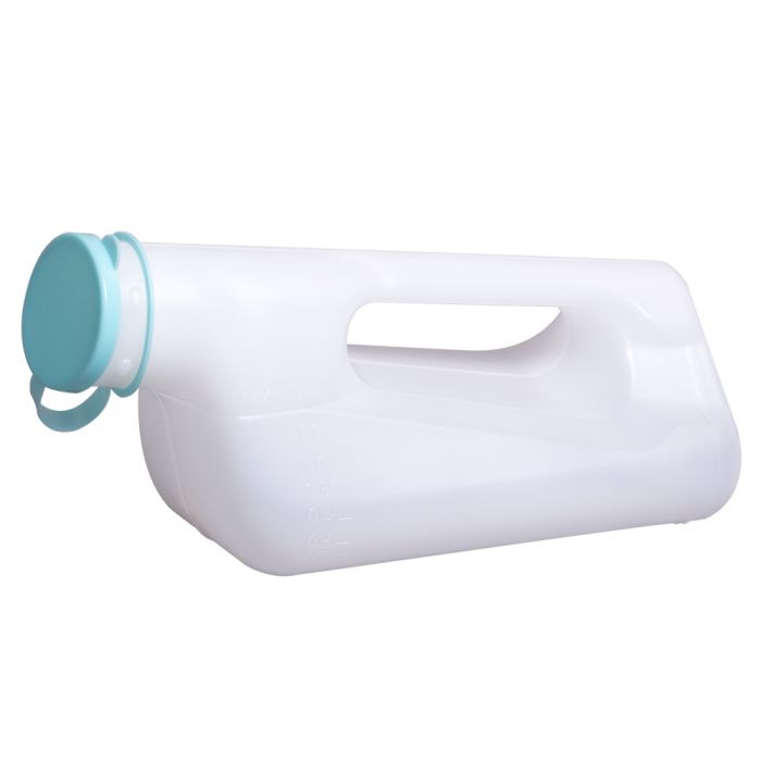 Contoured Male Urinal Bottle (1300ml) with Cap