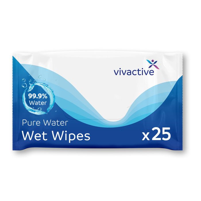 Vivactive Pure Water Wipes 25 Pack - mobile