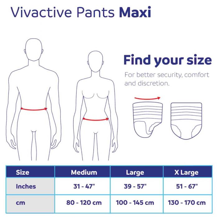 Vivactive Pants Maxi XL (2300ml) 10 Pack