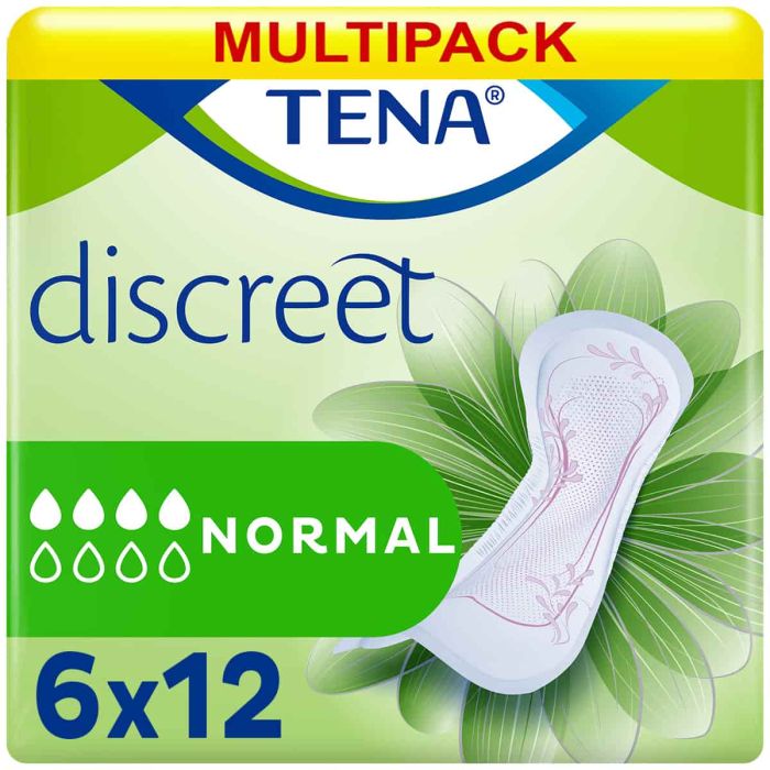 Multipack 6x TENA Discreet Normal (349ml) 12 Pack - mobile