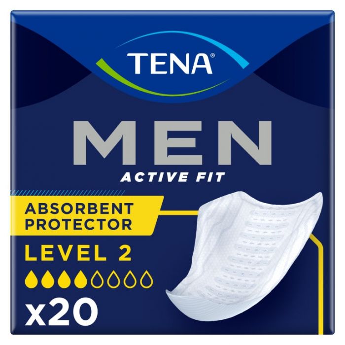 TENA Men Active Fit Absorbent Protector Level 2 (450ml) 20 Pack - mobile