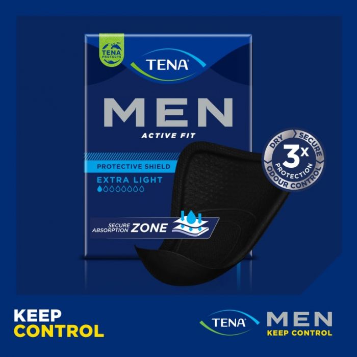 TENA Men Active Fit Protective Shield Extra Light (140ml) 14 Pack - secondary 7