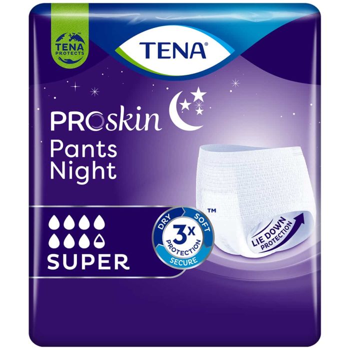 TENA Pants Night Super Large (2100ml) 10 Pack - pack