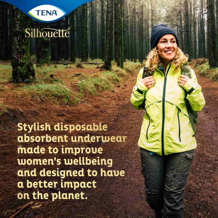 TENA Silhouette Normal Blanc Low Waist Pants Large (750ml) 5 Pack - outdoors
