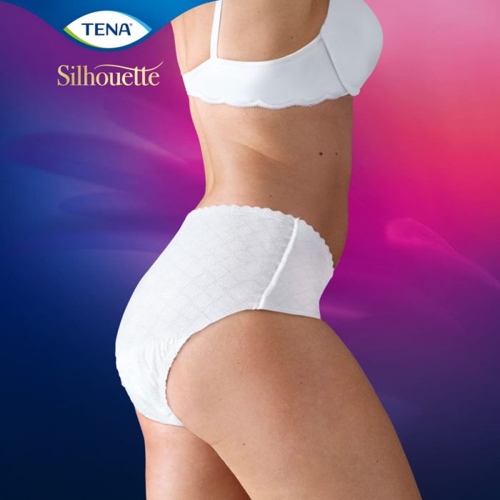 TENA Silhouette Normal Blanc Low Waist Pants Large (750ml) 5 Pack - lifestyle 2