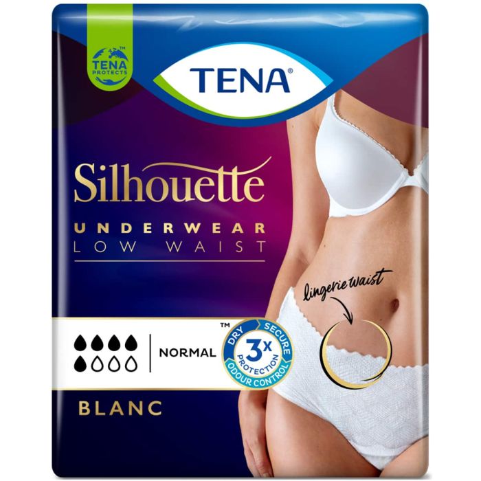 TENA Silhouette Normal Blanc Low Waist Pants Large (750ml) 5 Pack - pack 1