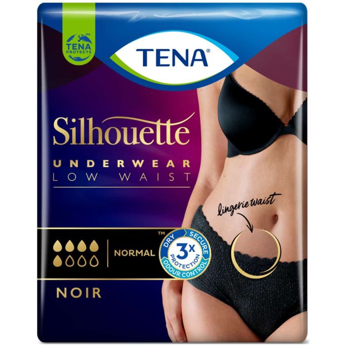 TENA Silhouette Normal Noir Low Waist Pants Large (750ml) 9 Pack - pack 