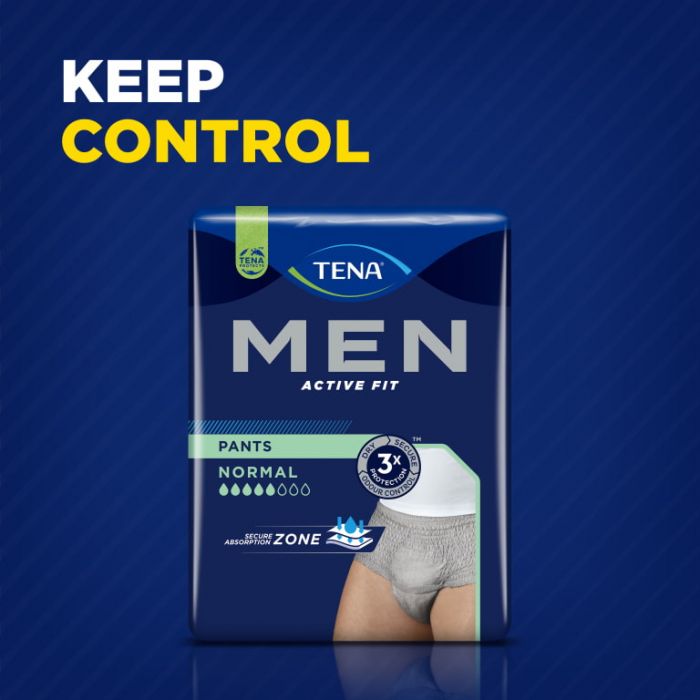 TENA Men Active Fit Pants Normal Grey Small/Medium (850ml) 12 Pack - secondary 8