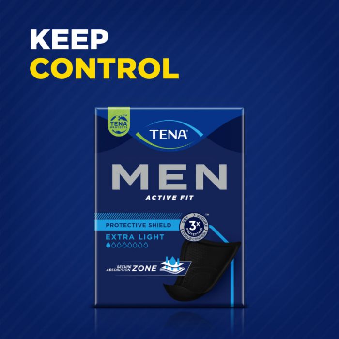 TENA Men Active Fit Protective Shield Extra Light (140ml) 14 Pack - secondary 8