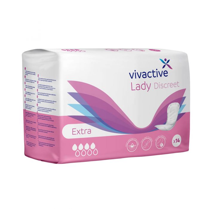 Vivactive Lady Discreet Extra Pads (520ml) 14 Pack - pack
