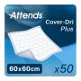 Attends Cover Dri Plus 60x60 (731ml) 50 Pack - mobile