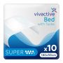 Vivactive Bed Pads with Tucks 180x90cm (1650ml) 10 Pack