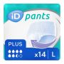 iD Pants Plus Large (1590ml) 14 Pack