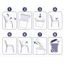 Vivactive Commode and Bed Pan Bag Liners (900ml) 20 Pack - Instructions