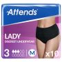 Attends Lady Discreet Underwear 3 Medium (900ml) 10 Pack - mobile