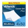 Multipack 4x Attends Cover-Dri Plus 60x60cm (731ml) 50 Pack