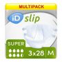 Multipack 3x iD Expert Slip Super Medium PE Backed (3600ml) 28 Pack