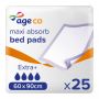 Age Co Maxi Absorb Disposable Bed Pads 60x90cm (2090ml) 25 Pack - mobile