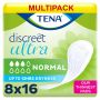 Multipack 8x TENA Discreet Ultra Pad Normal (240ml) 16 Pack