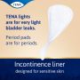 Multipack 4x TENA Lights Sensitive Liners Long (100ml) 20 Pack